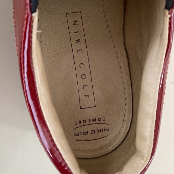 Nike Verdana Golf shoes in red patent leather with Nike Comfort insole.Size 6.5. - Picture 6 of 7